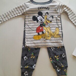 Disney Baby Unisex 2 Piece Snug Fit Pajama Set